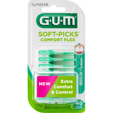 GUM Soft-Picks NORMAL (80 pièces)