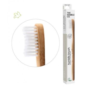 Humble Brush Brosse à dents en bambou soft,blanche