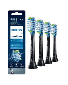 Philips Sonicare C3 Premium Plaque Defence Ersatzbürsten BLACK (4 Stk.)