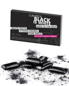 Black is White Chewing Gum Curaprox (Kaugummi) 12 Stk.