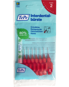 TePe RED (8 pièces) 0,5 mm Brosses interdentaires Original