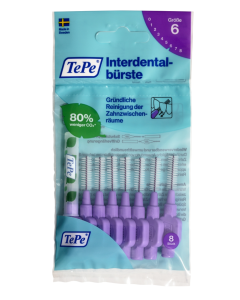 TePe LILA 1,1 mm (8 Stk.) Original Interdentalbürsten