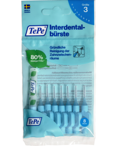 TePe BLAU 0,6 mm (8 Stk.) Interdentalbürsten Original 